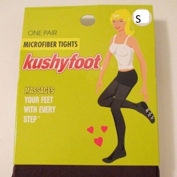 Lot of 5 KUSHYFOOT MICROFIBER Brown Tights Size SMALL - Picture 1 of 3